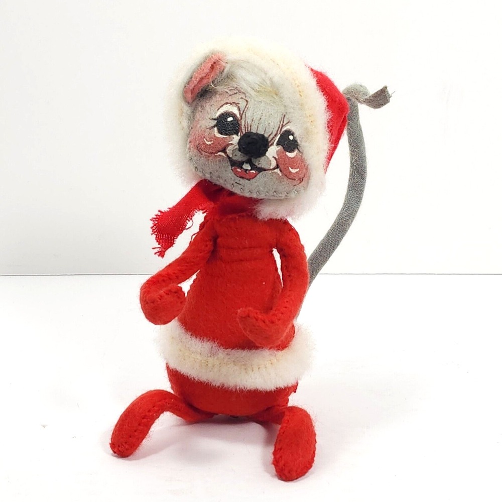 Vintage Annalee Mobilitee Dolls, Inc Mrs. Clause Mouse Christmas Decor 1967